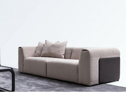 Modern sofa luxury textile living room upholstered sofa couch 3-seater design